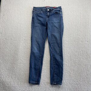 Guess Jeans Blue Mid Rise Skinny Melanie Fit Denim Women Sz 27 Classic Jeans